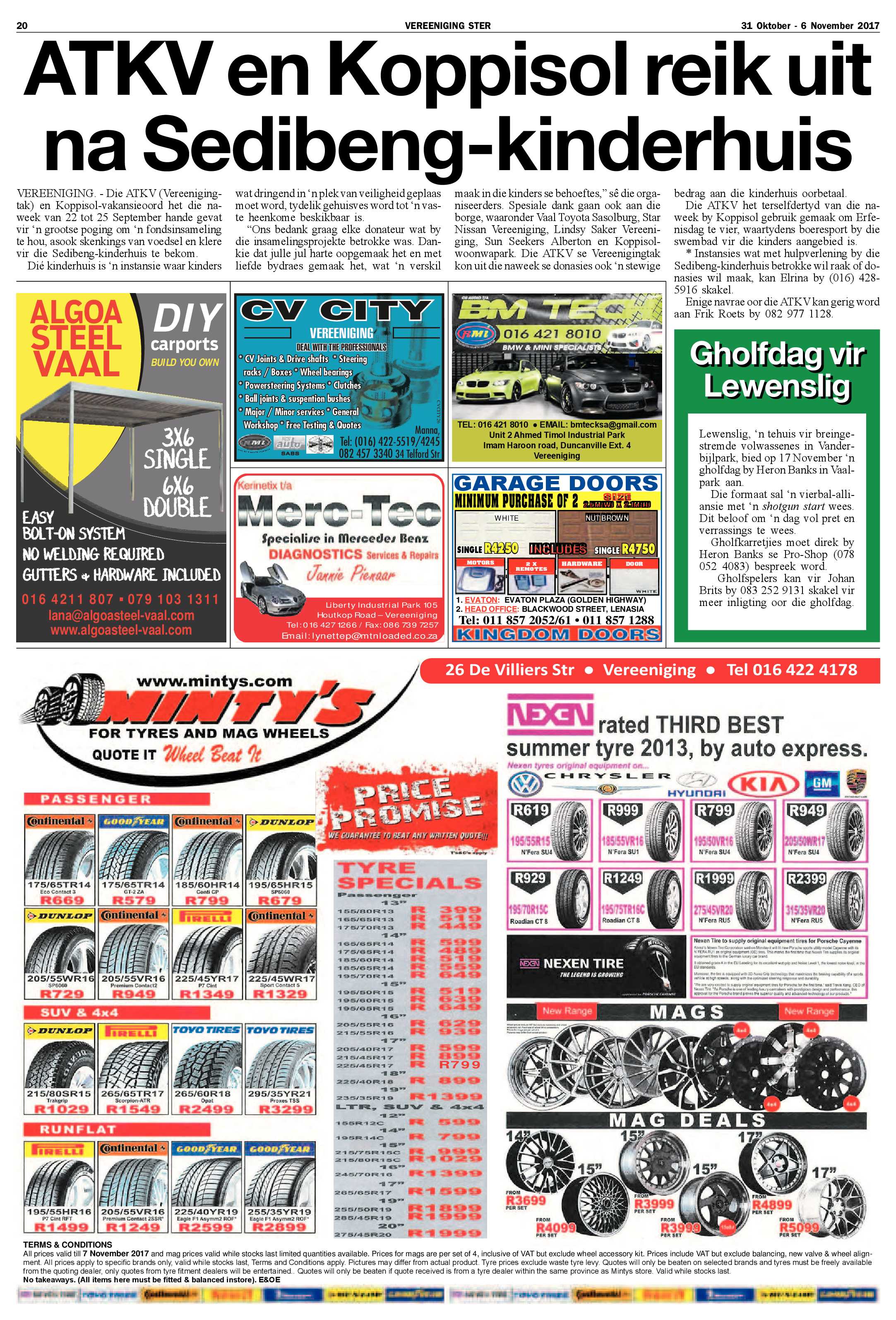 Vereeniging Ster 31 Oktober – 6 November 2017 page 20