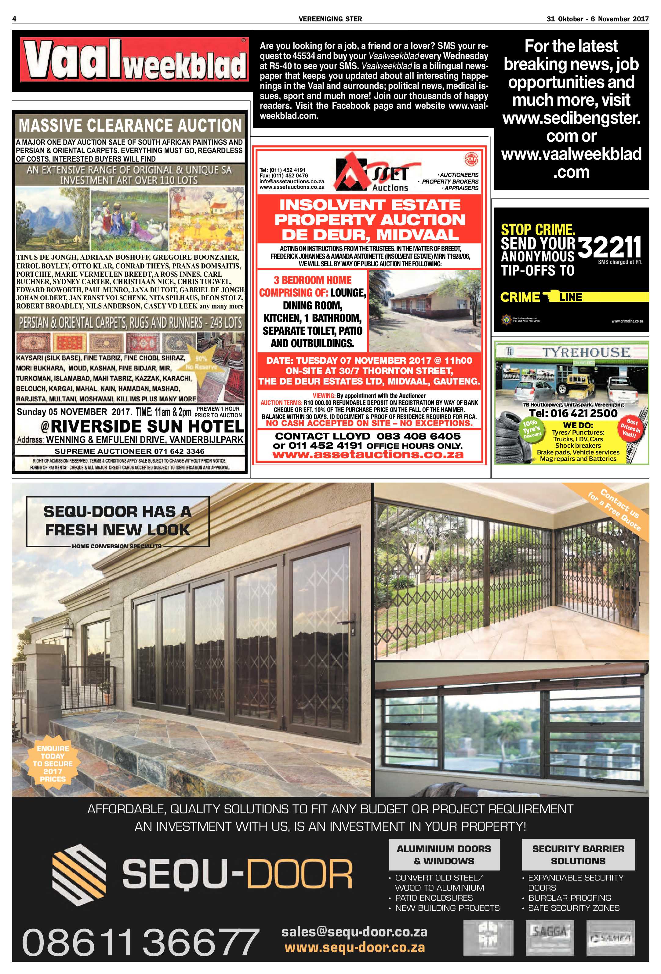 Vereeniging Ster 31 Oktober – 6 November 2017 page 4