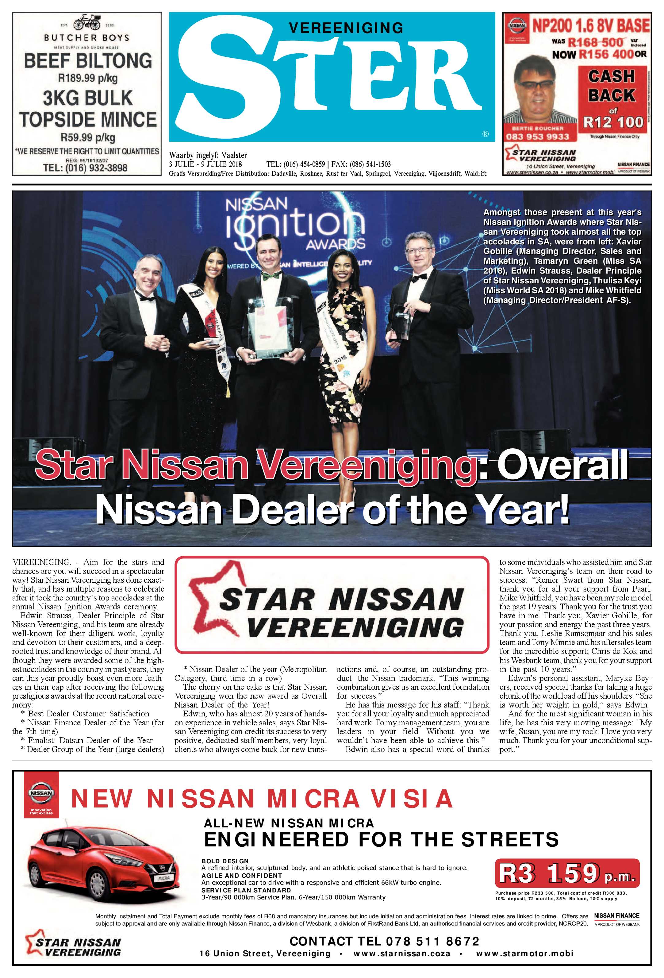 Vereeniging Ster 3 – 9 Julie 2018 page 1