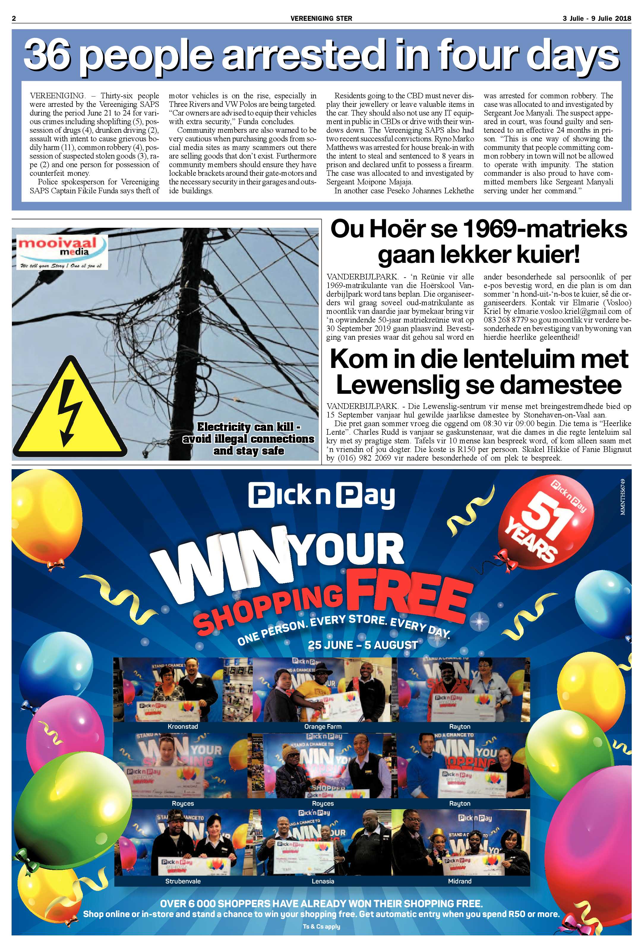 Vereeniging Ster 3 – 9 Julie 2018 page 2