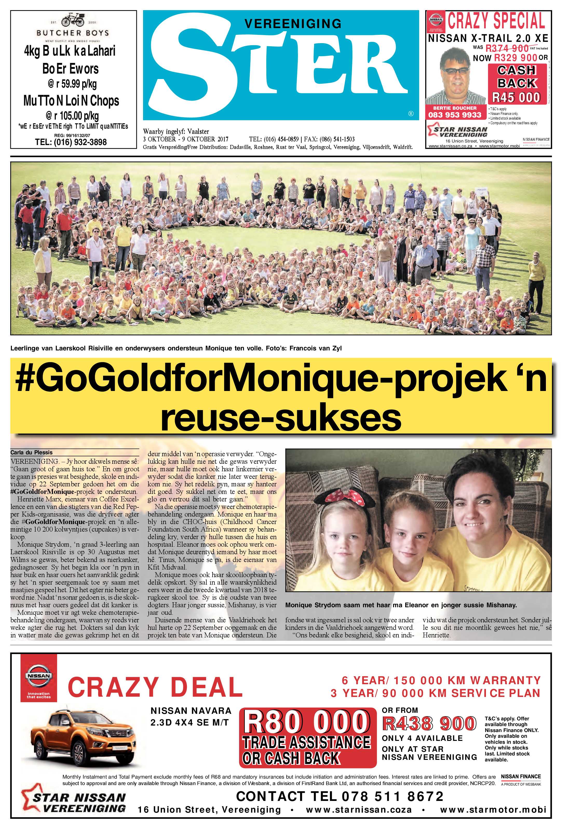 Vereeniging Ster 3 – 9 Oktober 2017 page 1