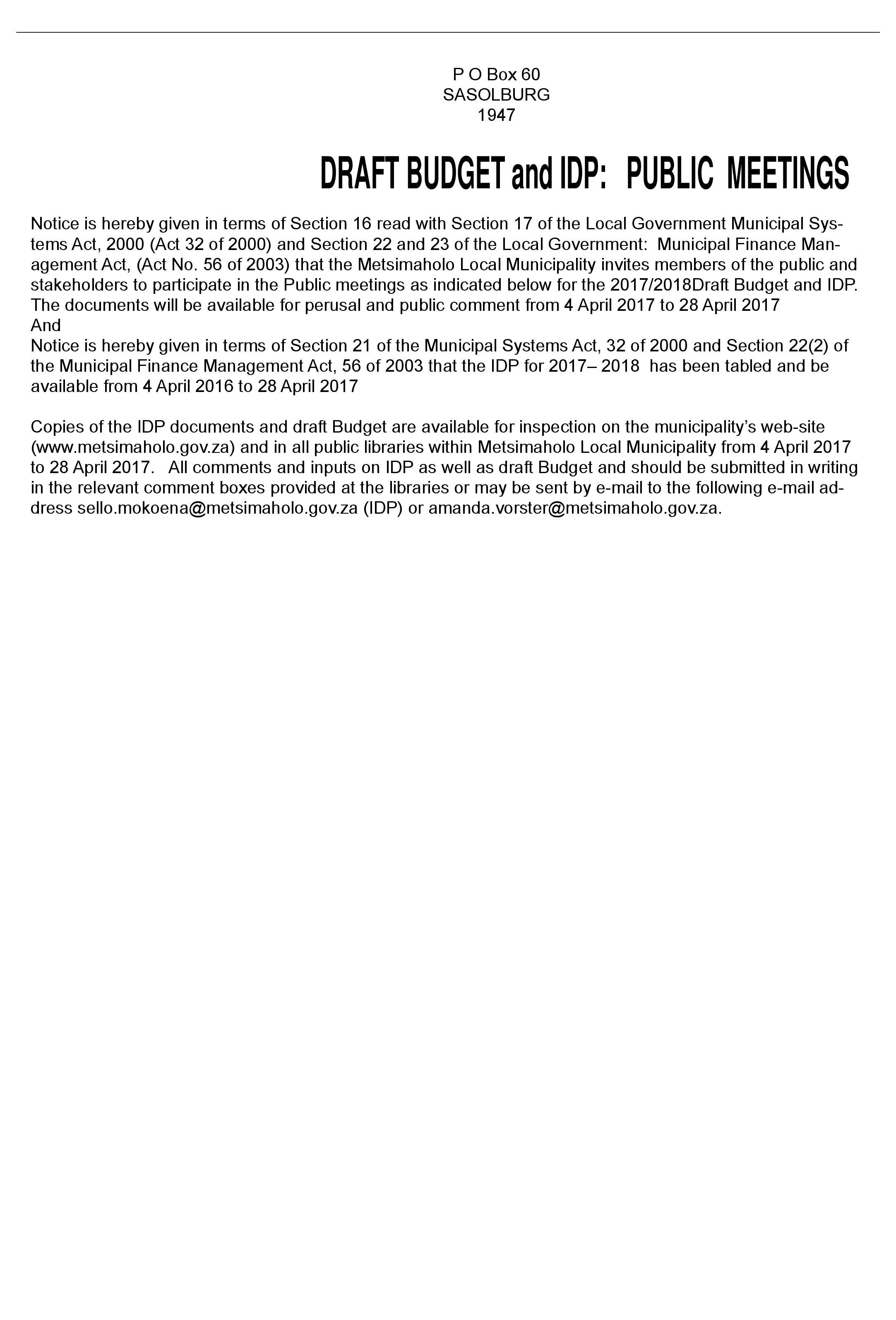 Vereeniging Ster 4 – 10 April 2017 page 19