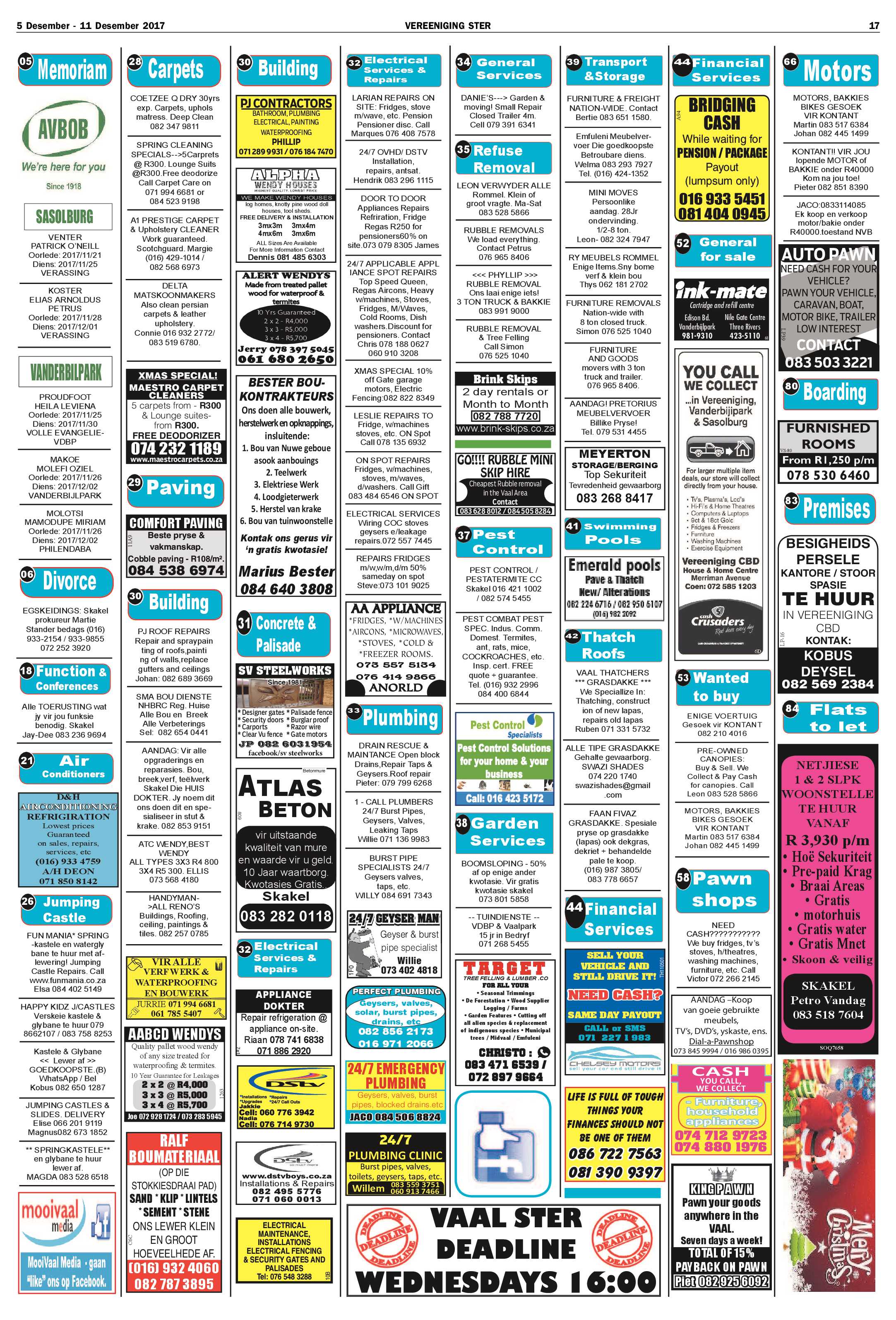 Vereeniging Ster 5 – 11 Desember 2017 page 17