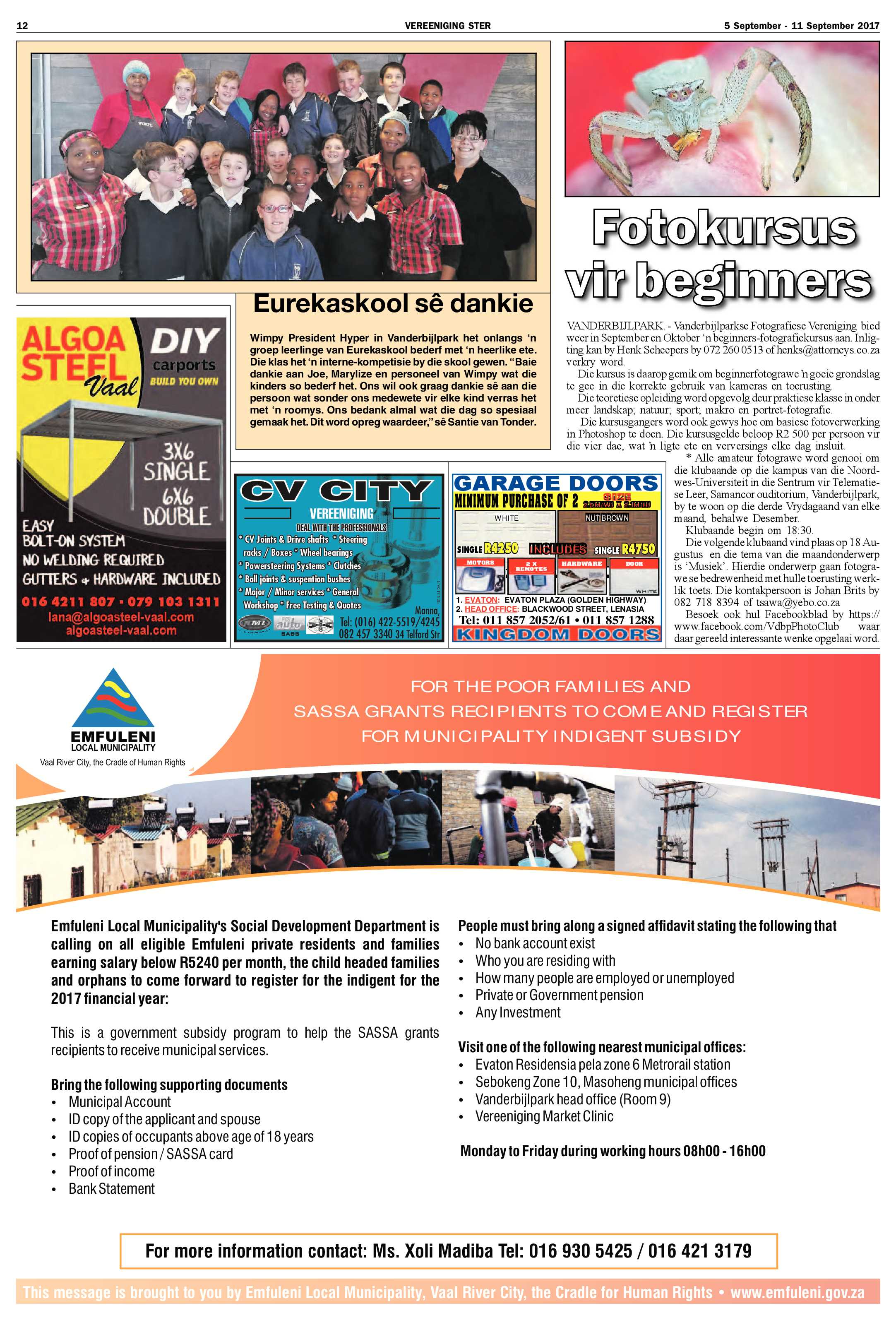 Vereeniging Ster 5 – 11 September 2017 page 12