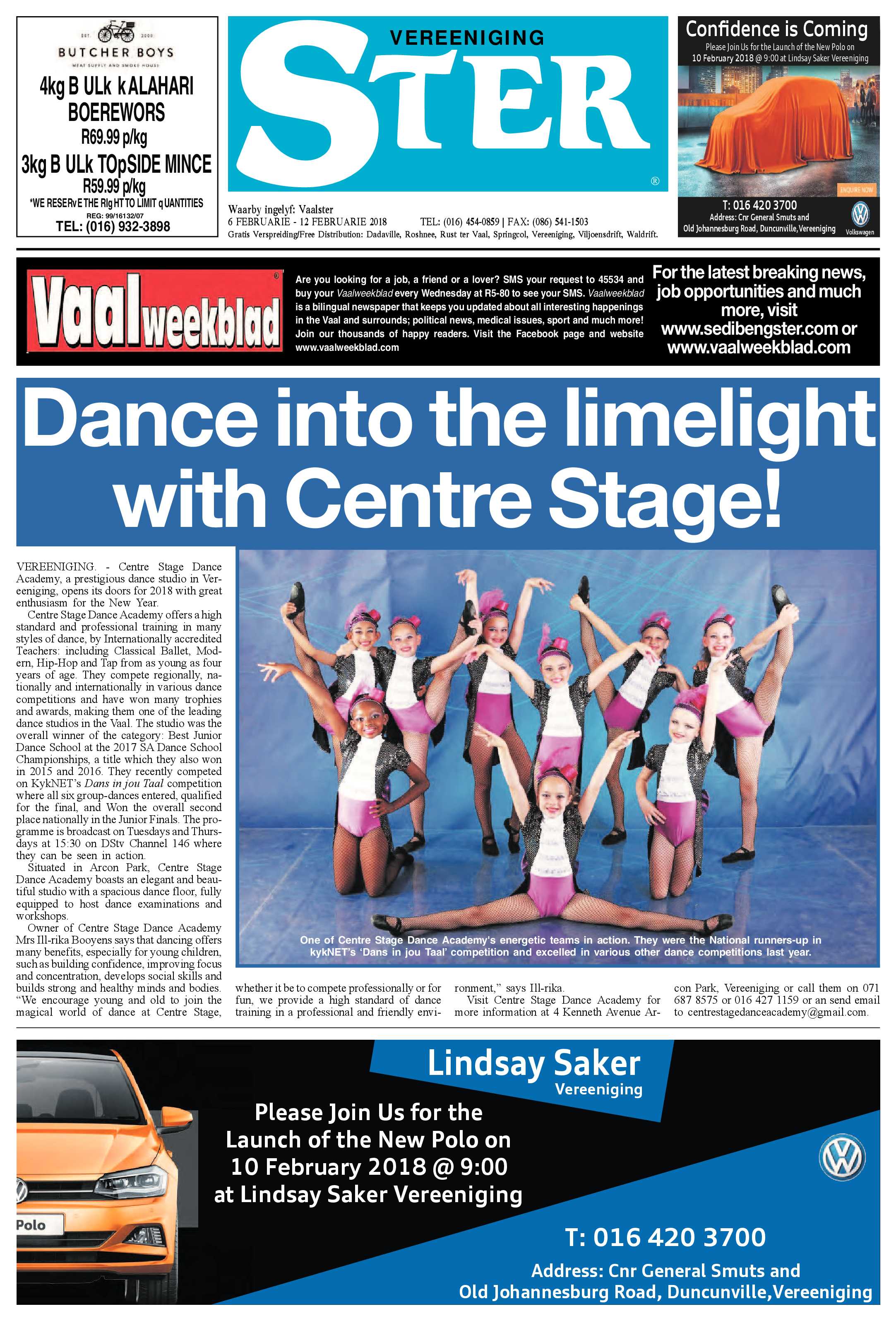 Vereeniging Ster 6 – 12 Februarie 2018 page 1