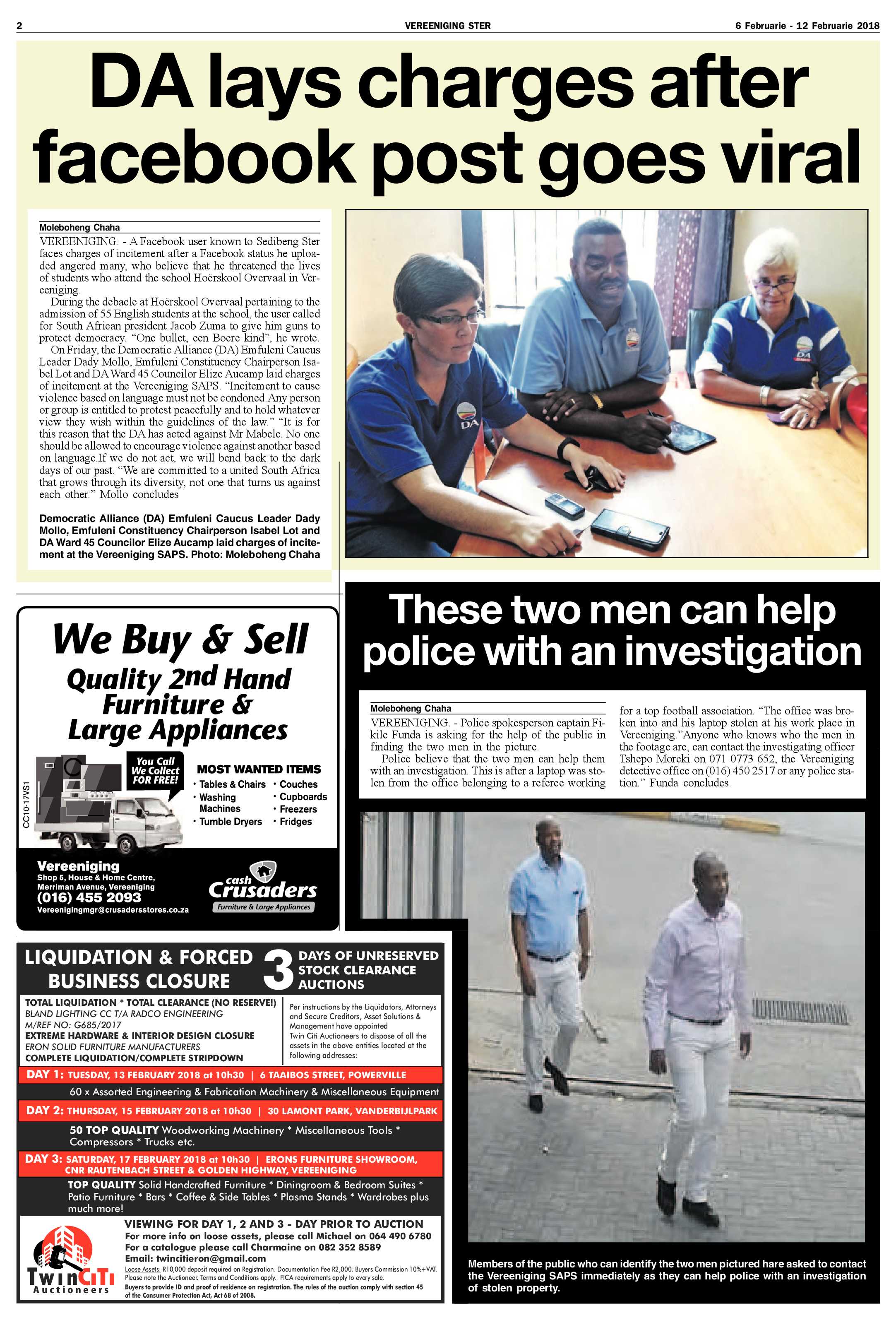 Vereeniging Ster 6 – 12 Februarie 2018 page 2