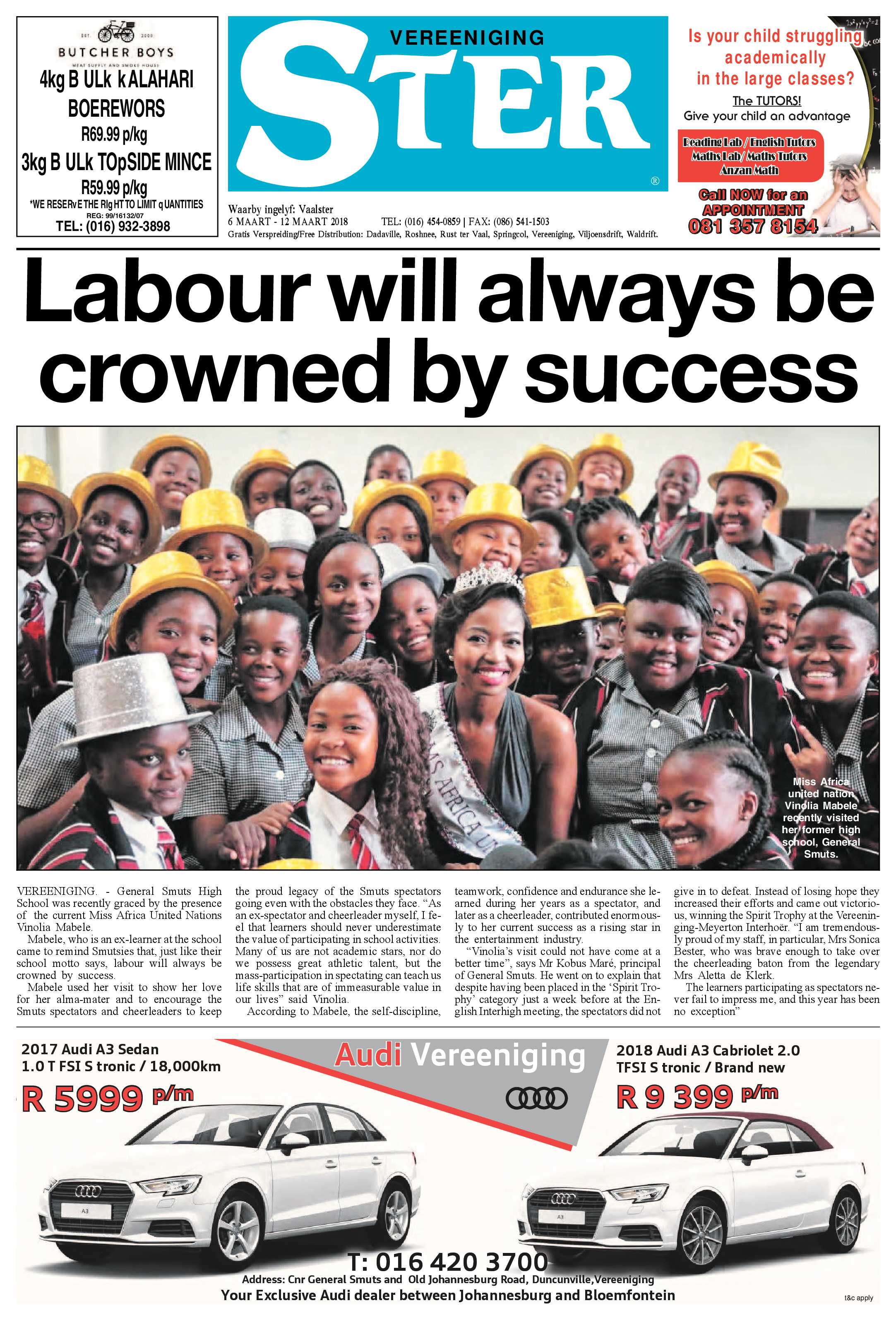 Vereeniging Ster 6 – 12 Maart 2018 page 1