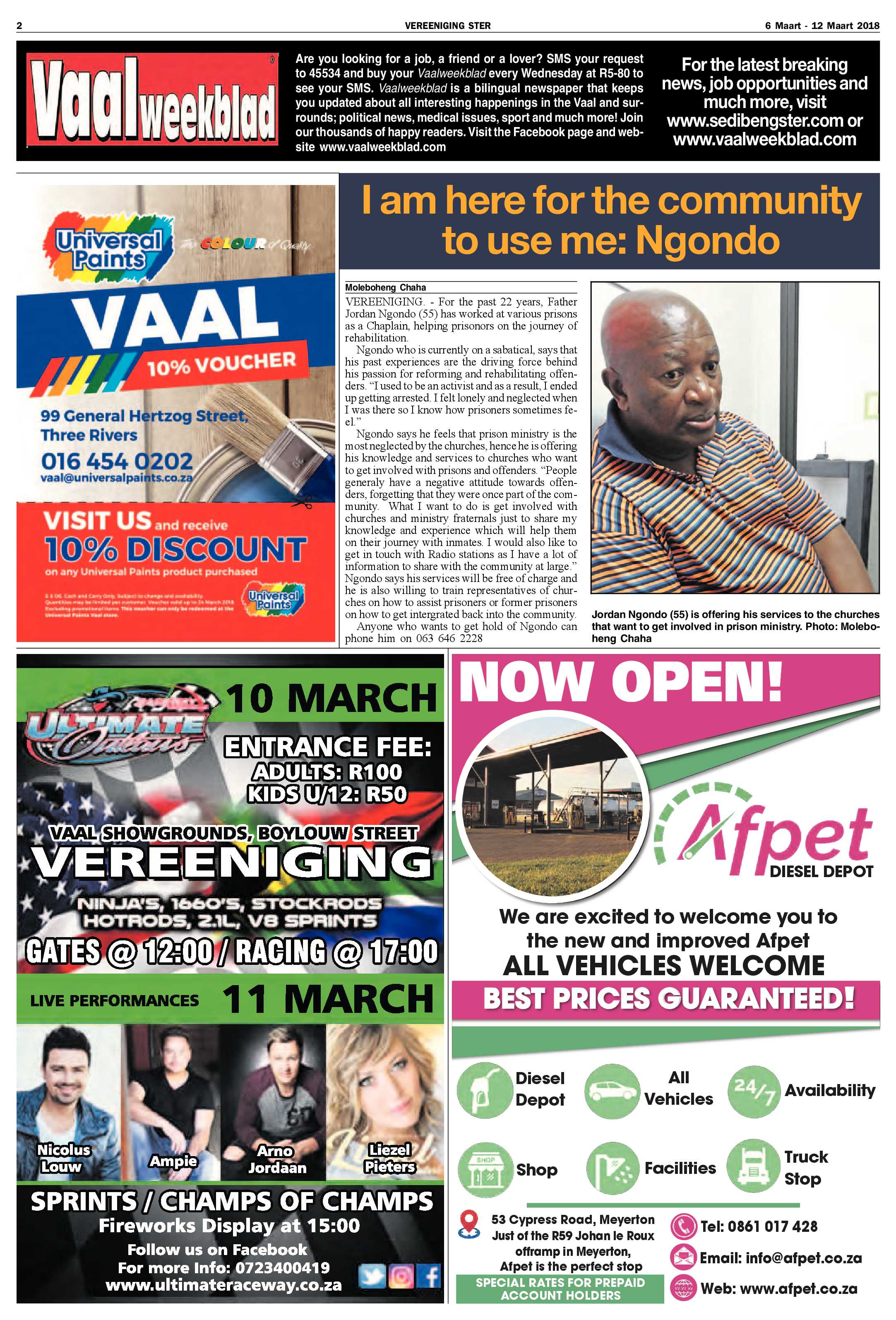 Vereeniging Ster 6 – 12 Maart 2018 page 2