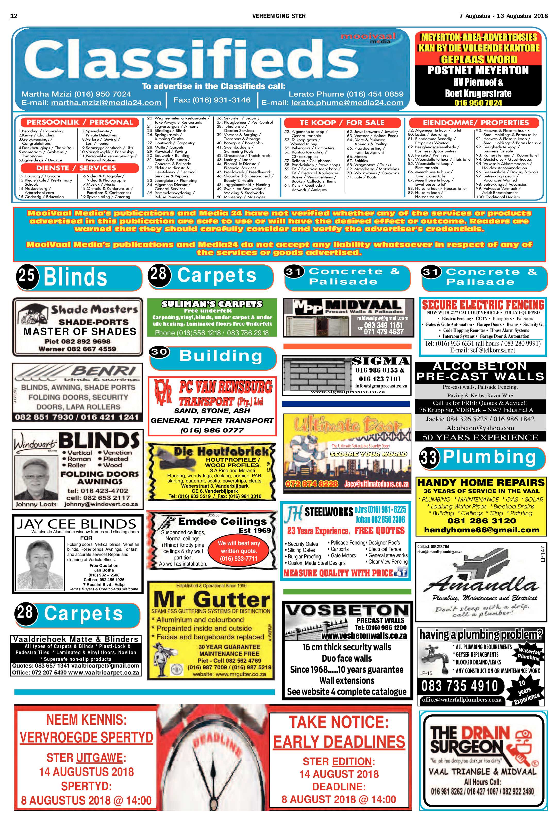 Vereeniging Ster 7 – 13 Augustus 2018 page 12