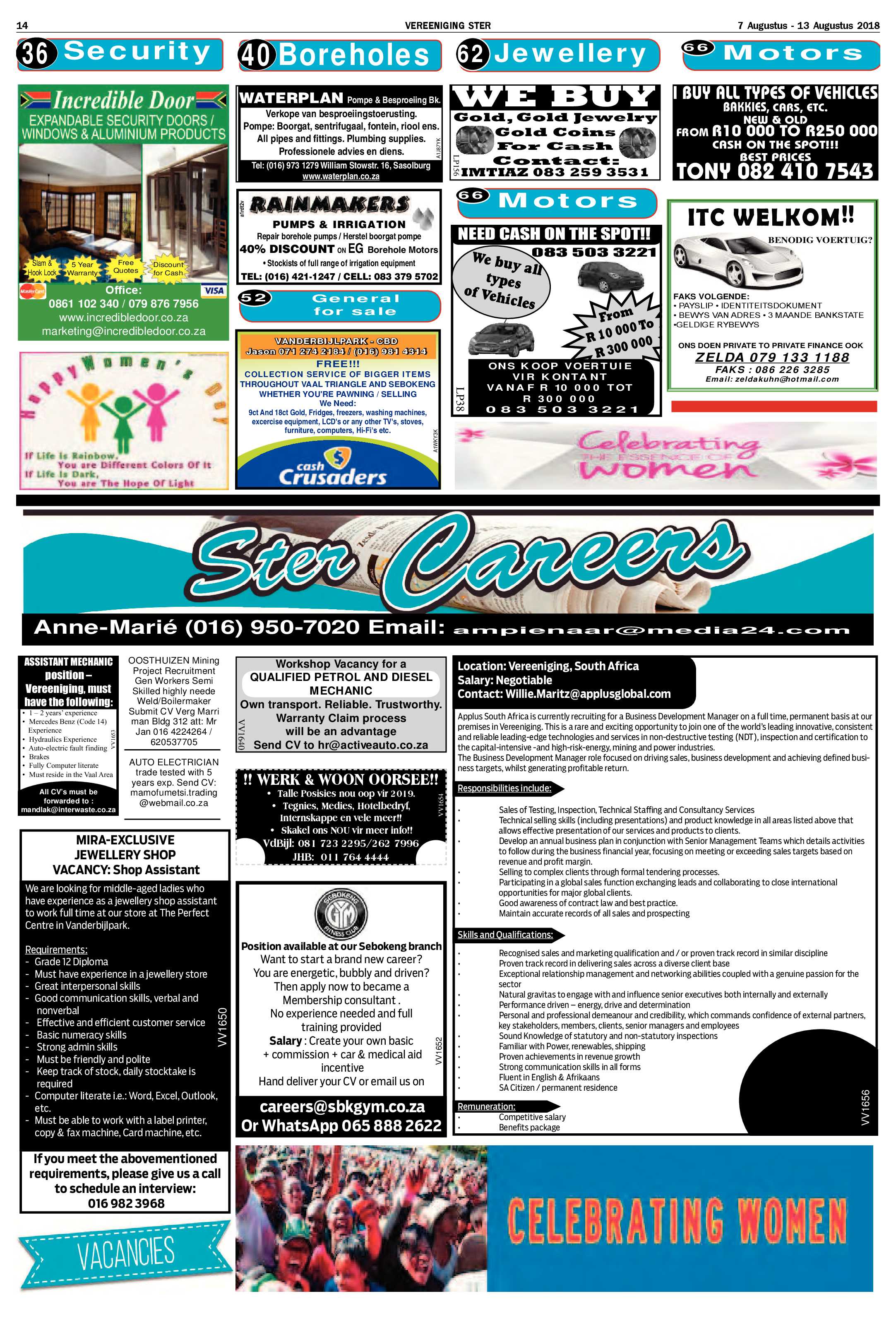 Vereeniging Ster 7 – 13 Augustus 2018 page 14