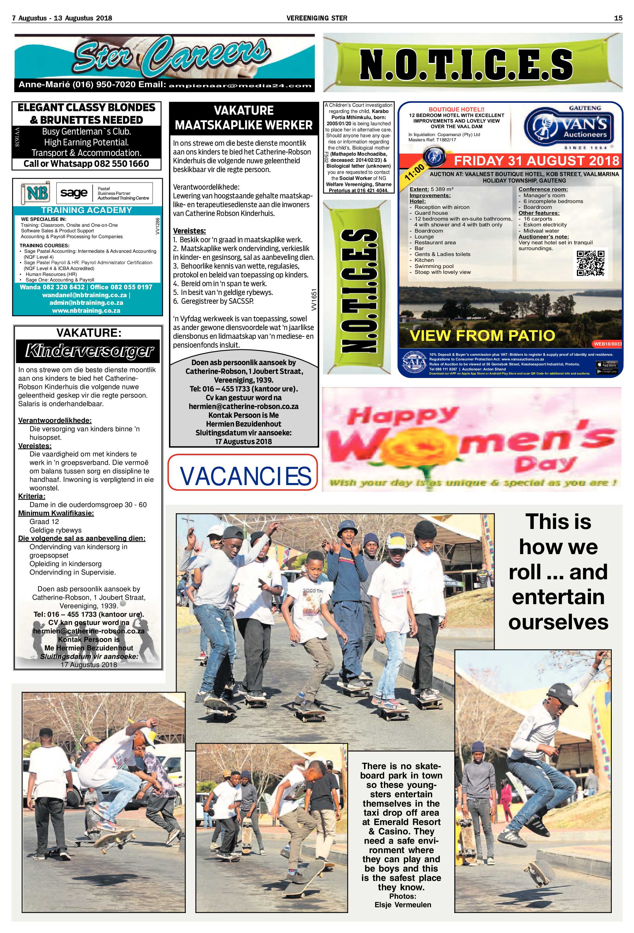 Vereeniging Ster 7 – 13 Augustus 2018 page 15