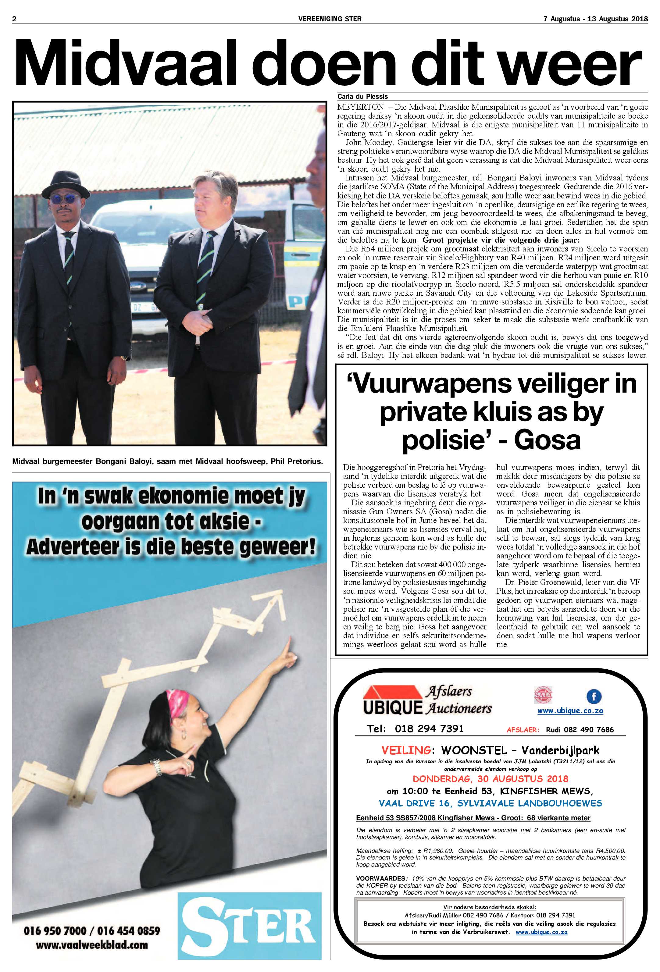 Vereeniging Ster 7 – 13 Augustus 2018 page 2