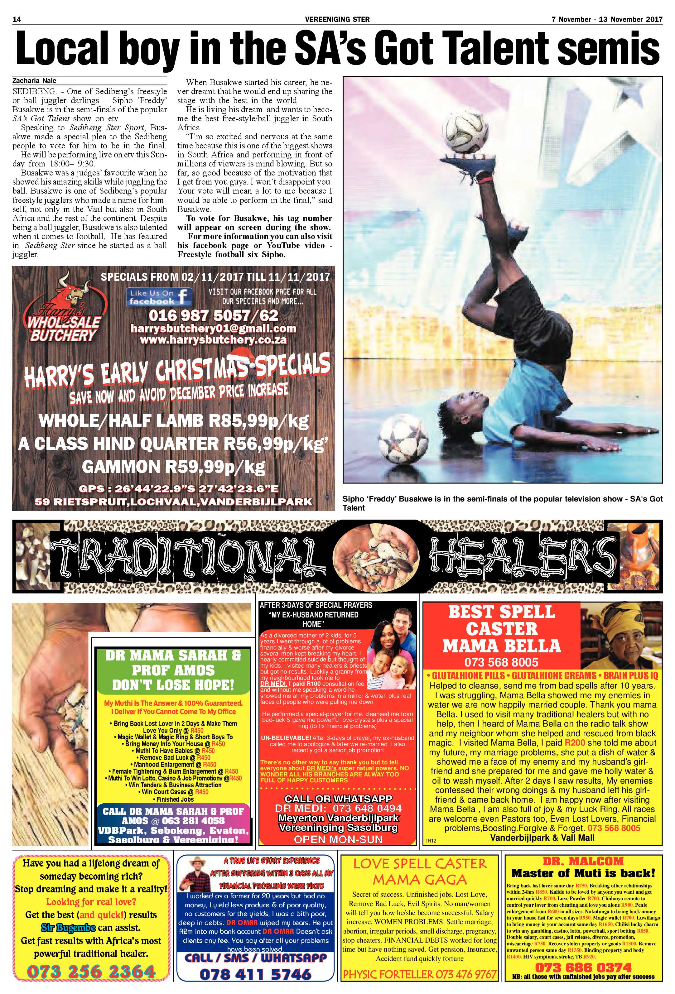 Vereeniging Ster 7 – 13 November 2017 page 14