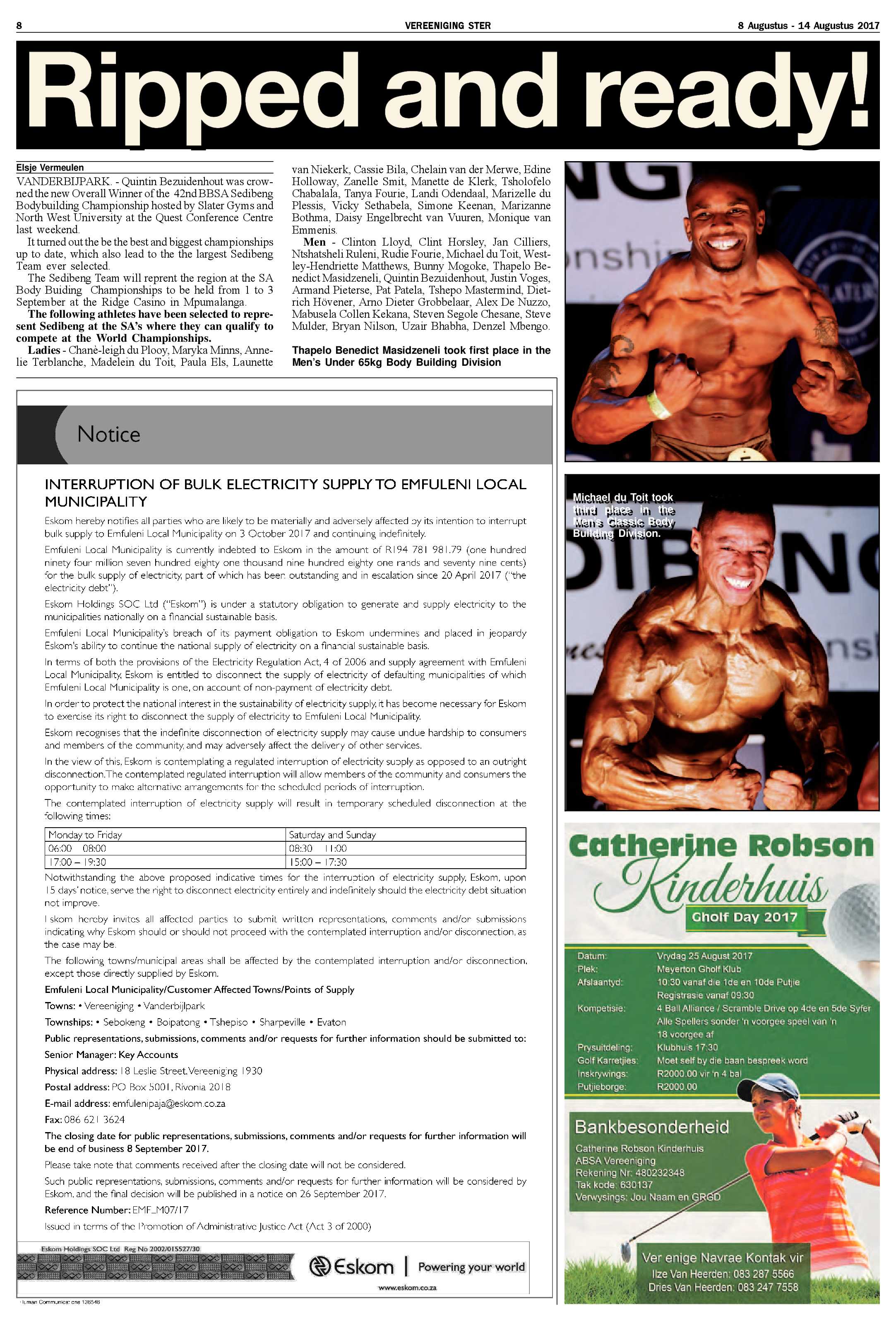 Vereeniging Ster 8 – 14 Augustus 2017 page 8