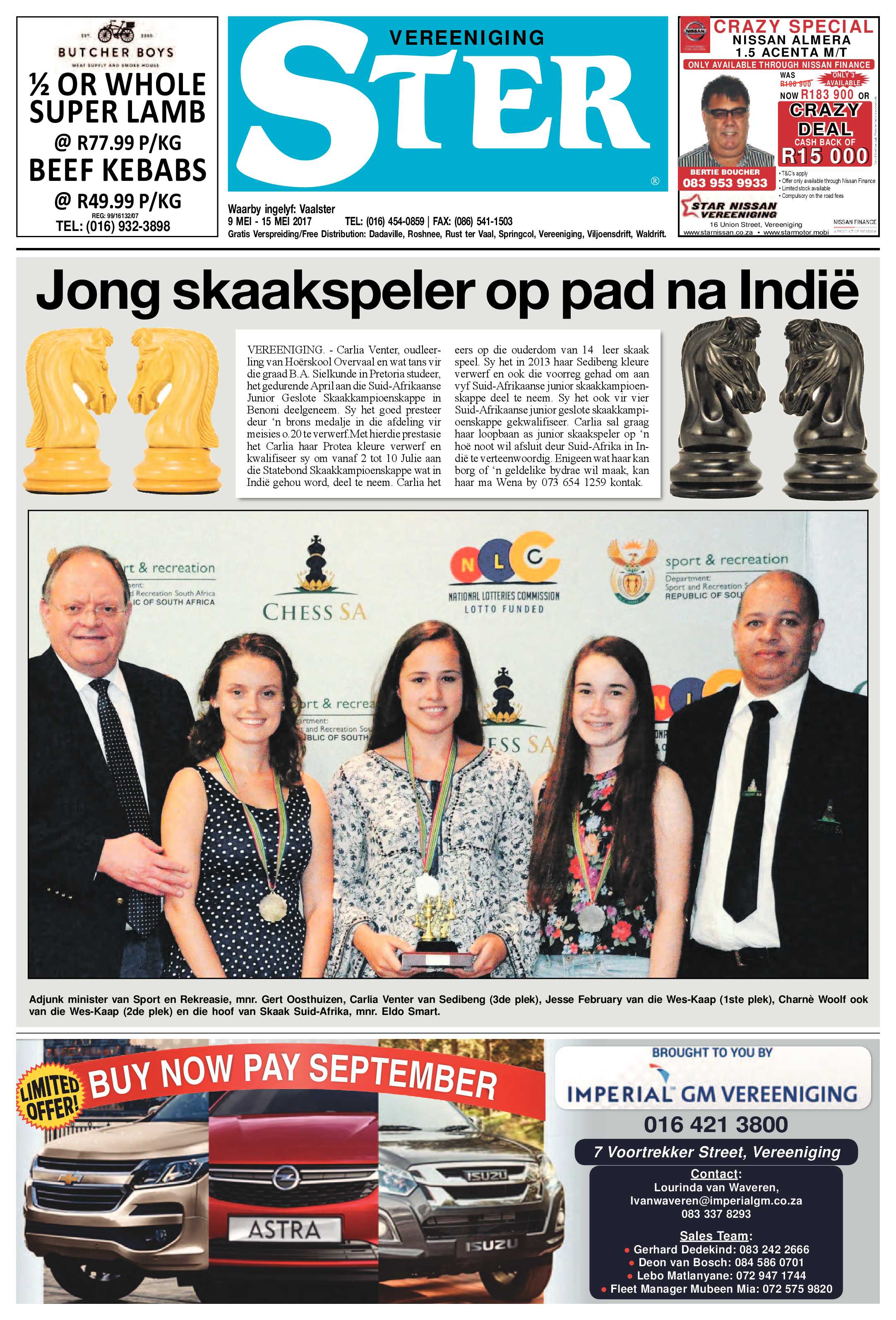 Vereeniging Ster 9 – 15 Mei 2017 page 1