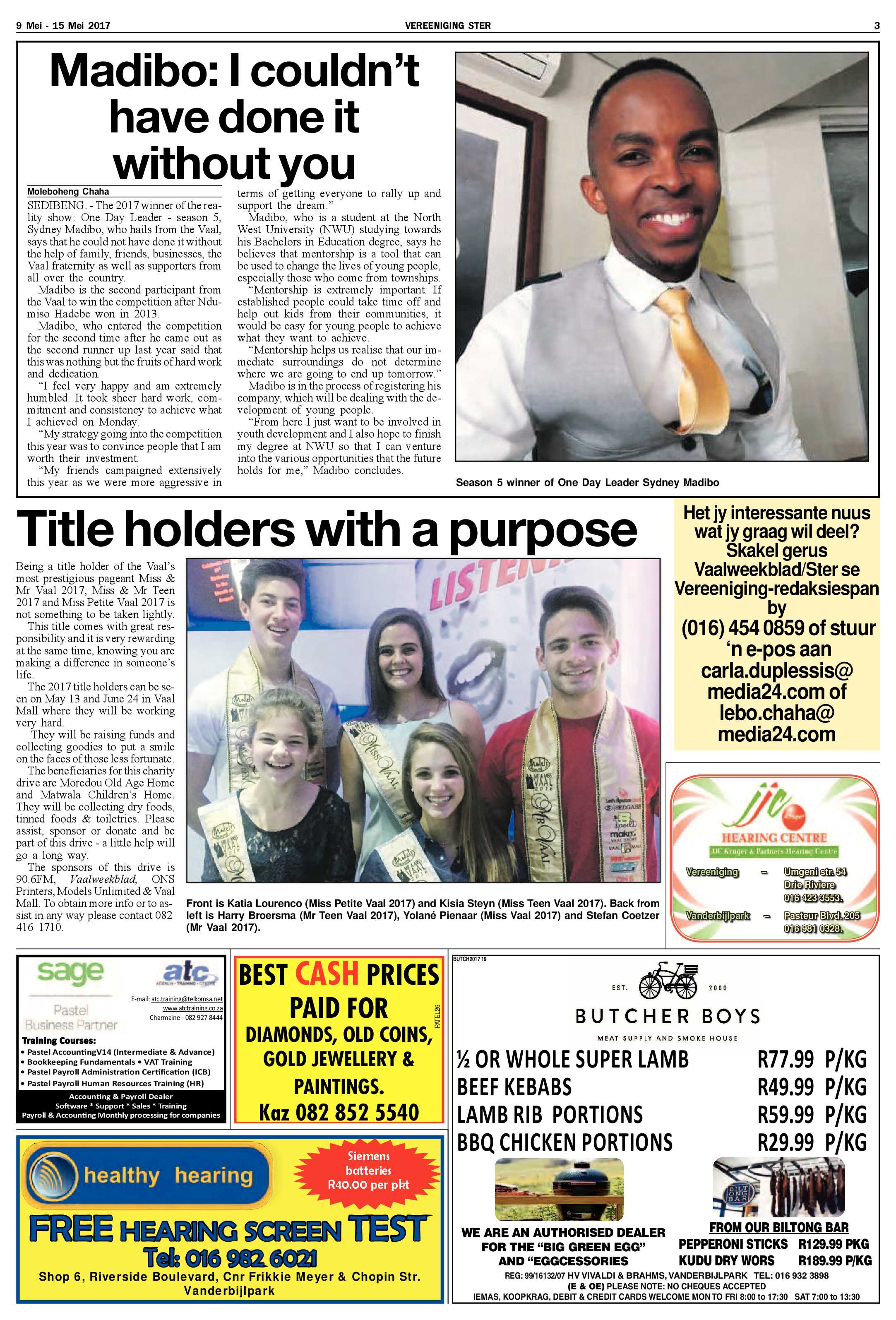 Vereeniging Ster 9 – 15 Mei 2017 page 3