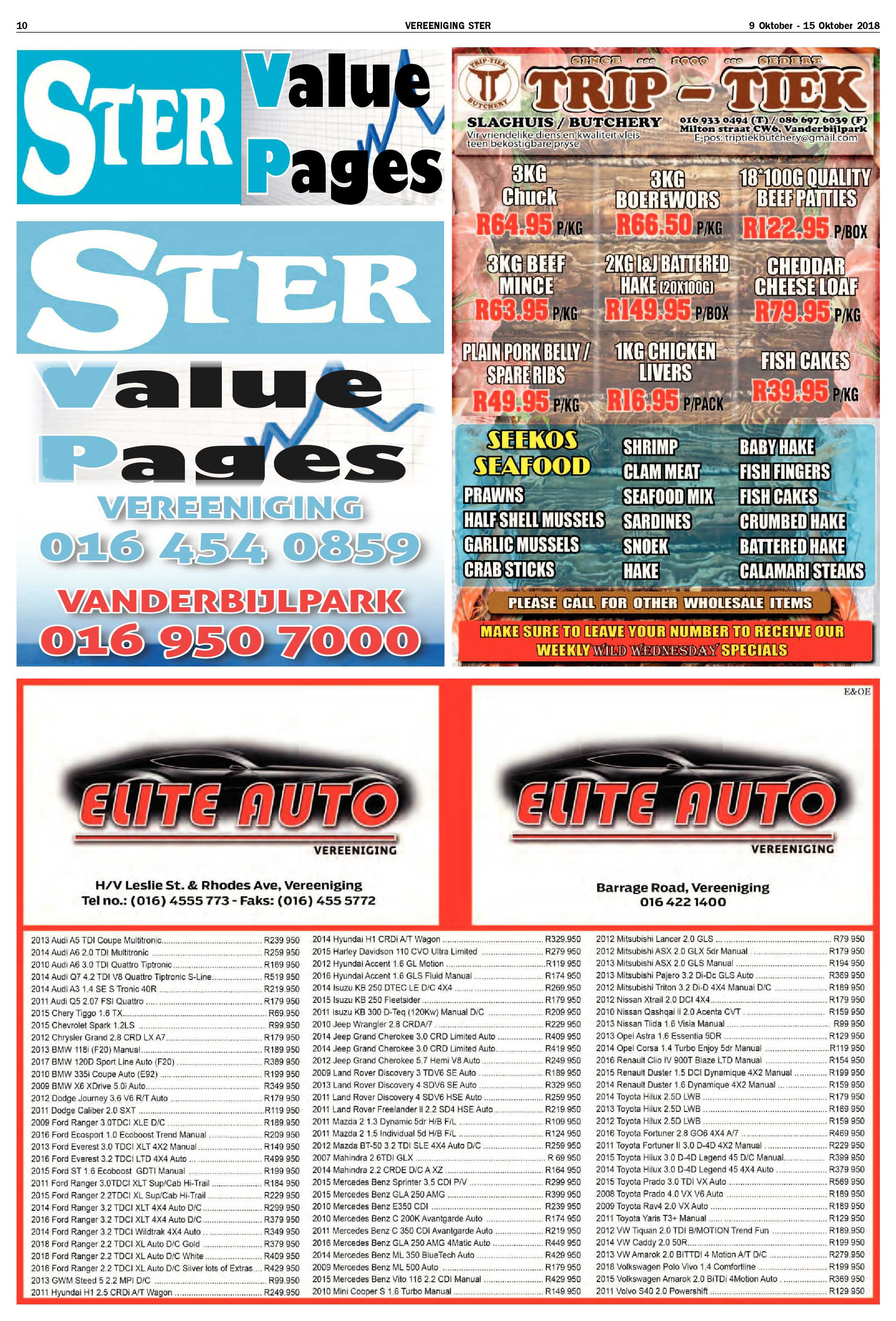 Vereeniging Ster  9 – 15 Oktober 2018 page 10