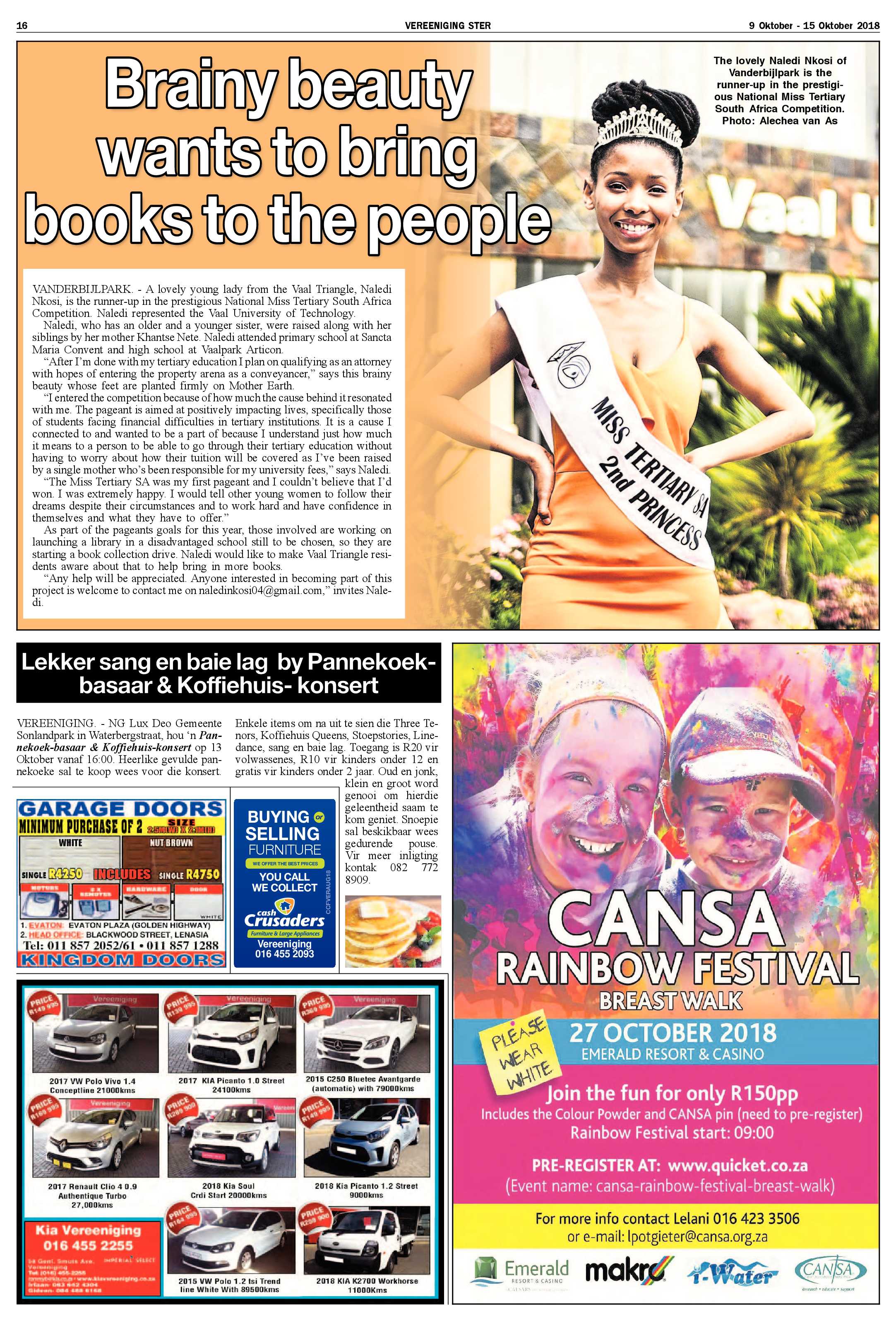 Vereeniging Ster  9 – 15 Oktober 2018 page 16