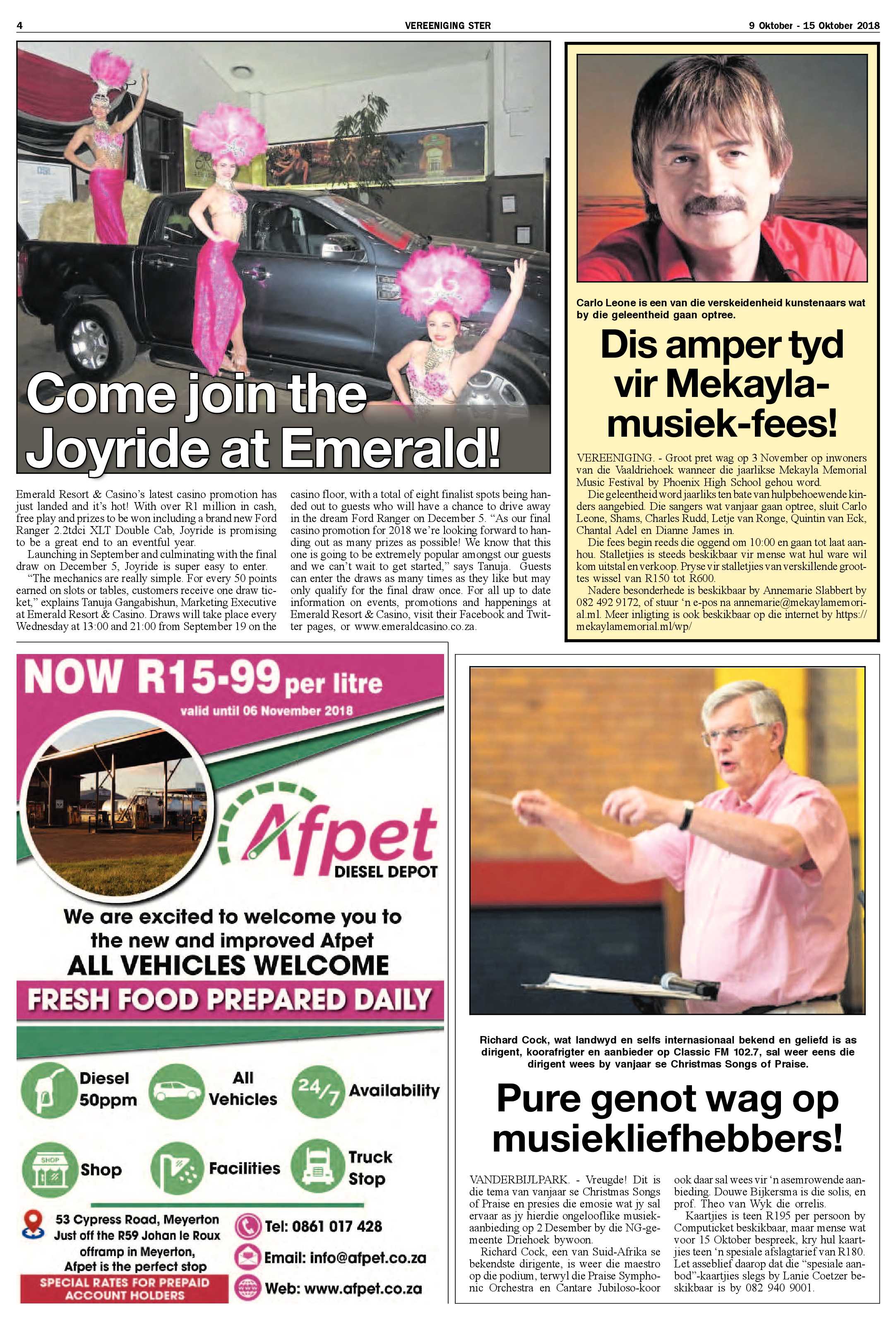 Vereeniging Ster  9 – 15 Oktober 2018 page 4