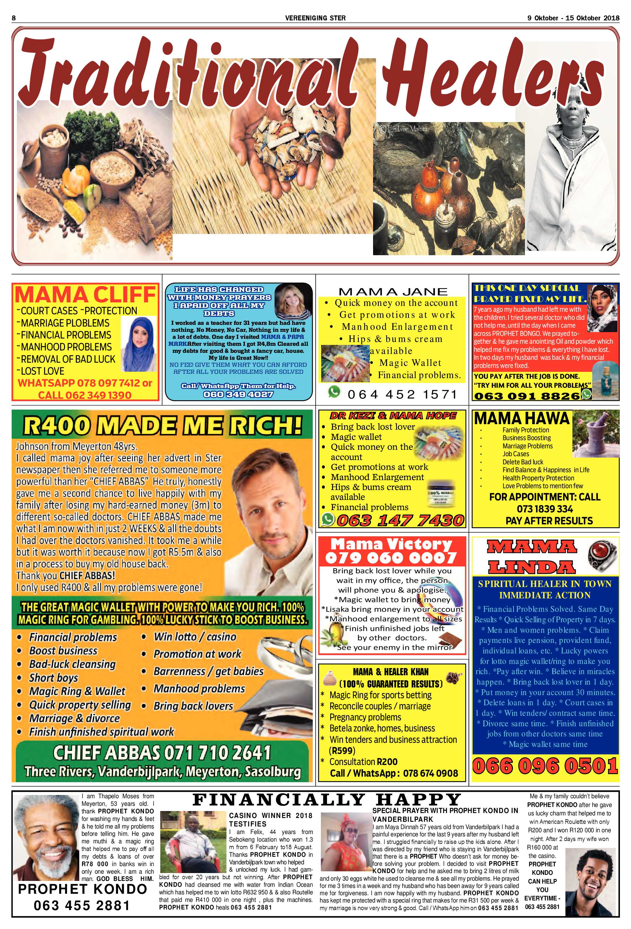 Vereeniging Ster  9 – 15 Oktober 2018 page 8