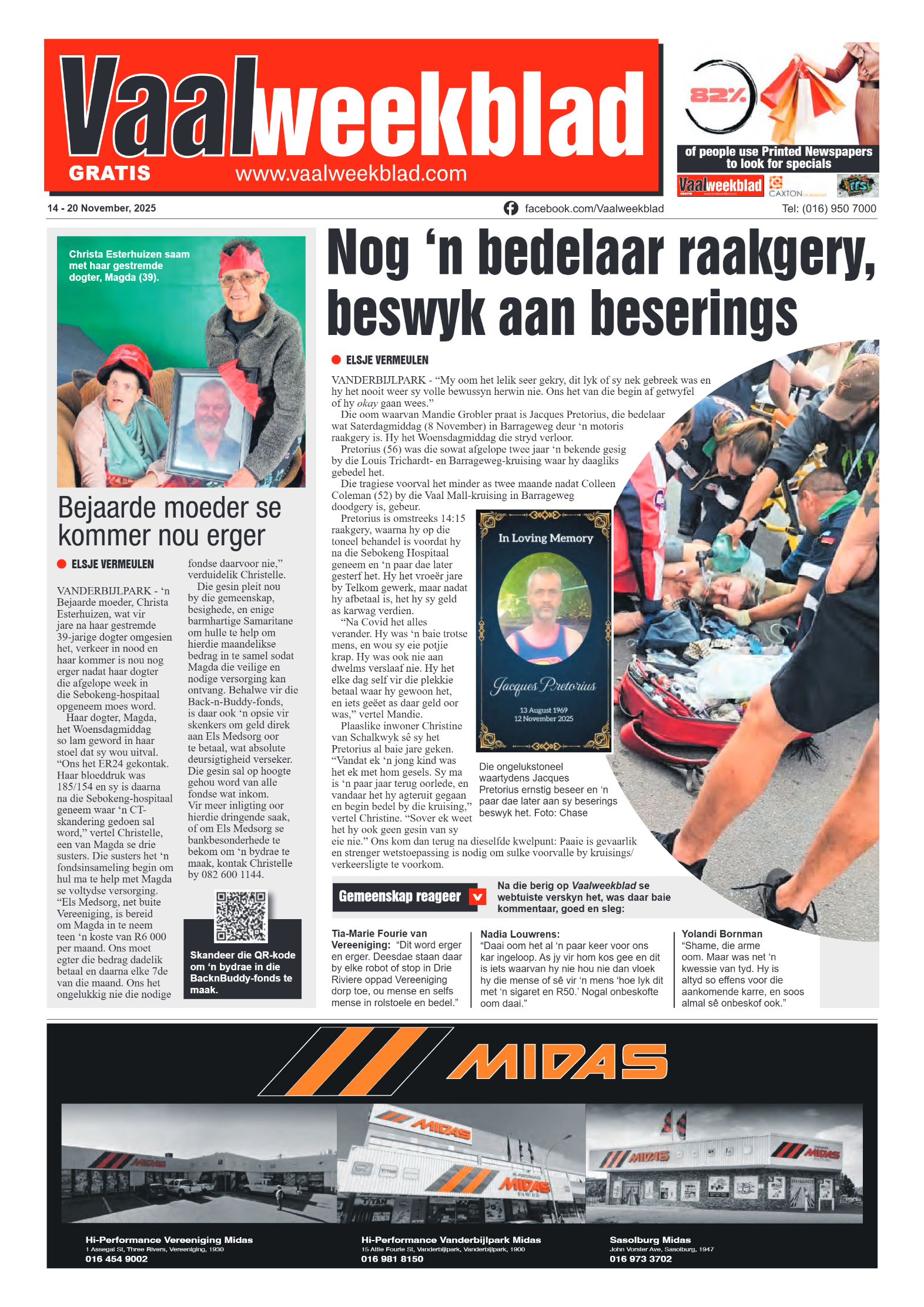 Vaalweekblad 14 – 20 November, 2025 page 1