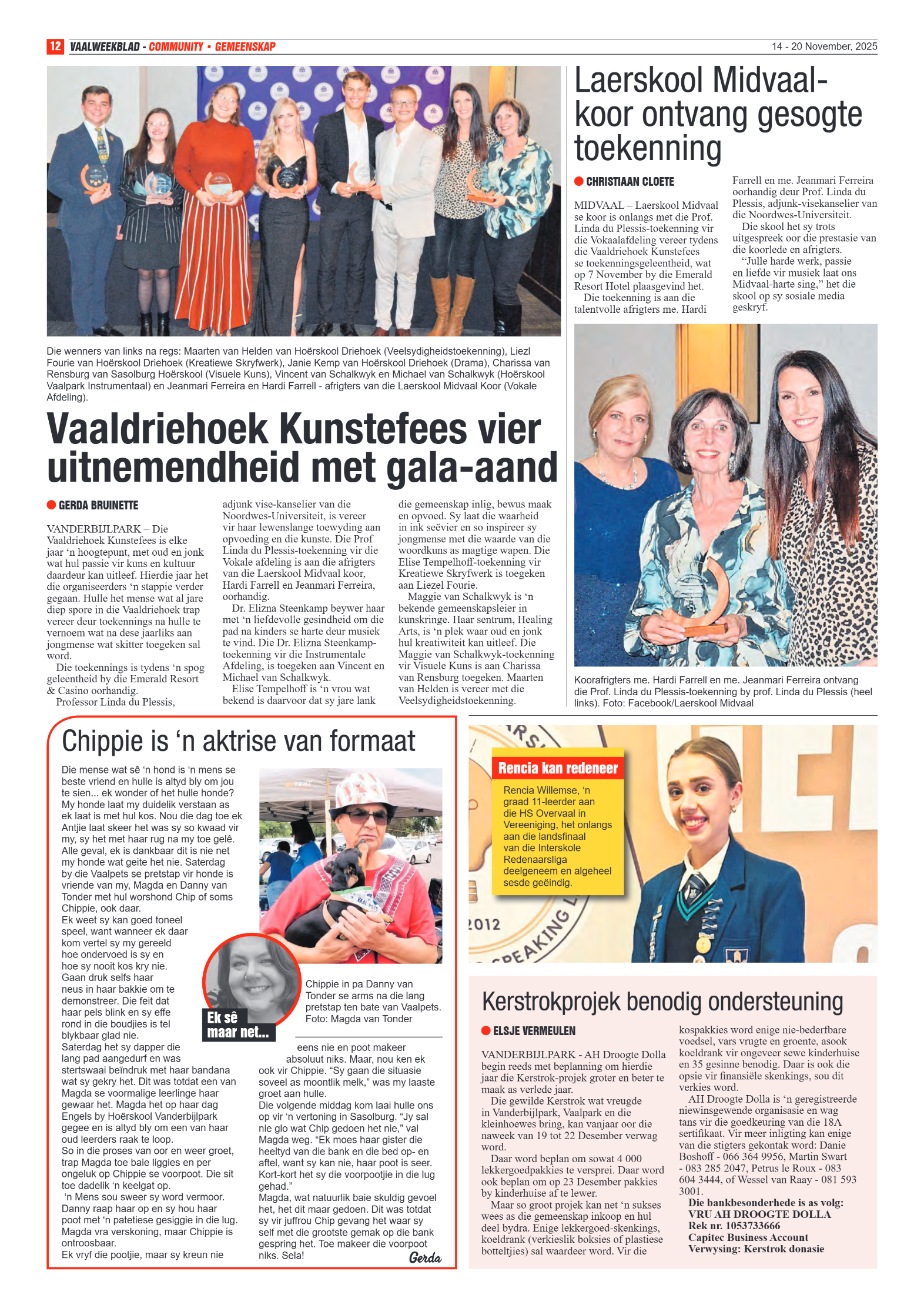 Vaalweekblad 14 – 20 November, 2025 page 12