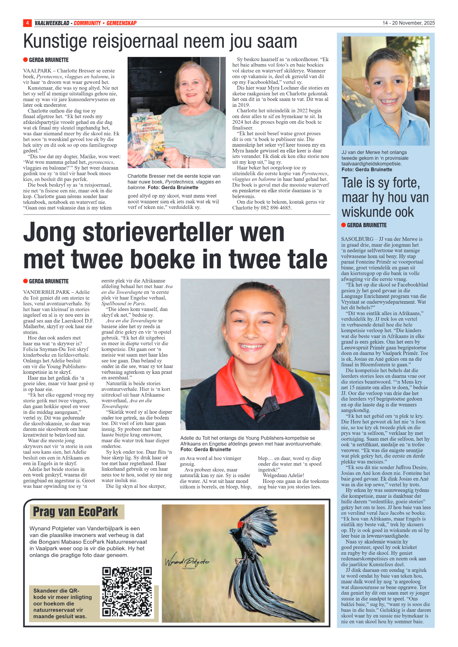 Vaalweekblad 14 – 20 November, 2025 page 4