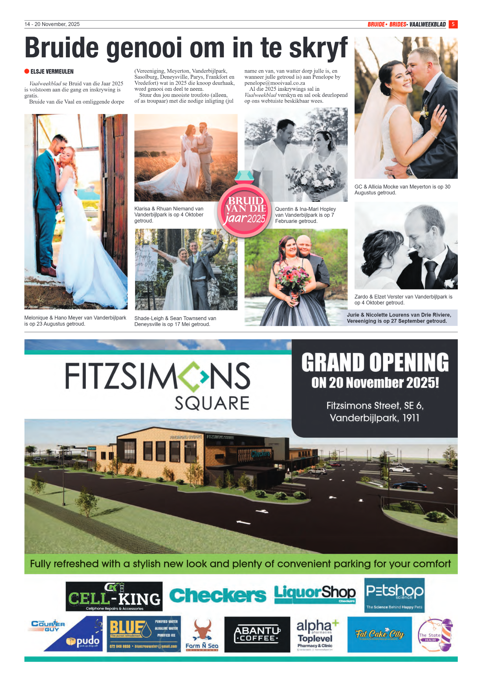 Vaalweekblad 14 – 20 November, 2025 page 5