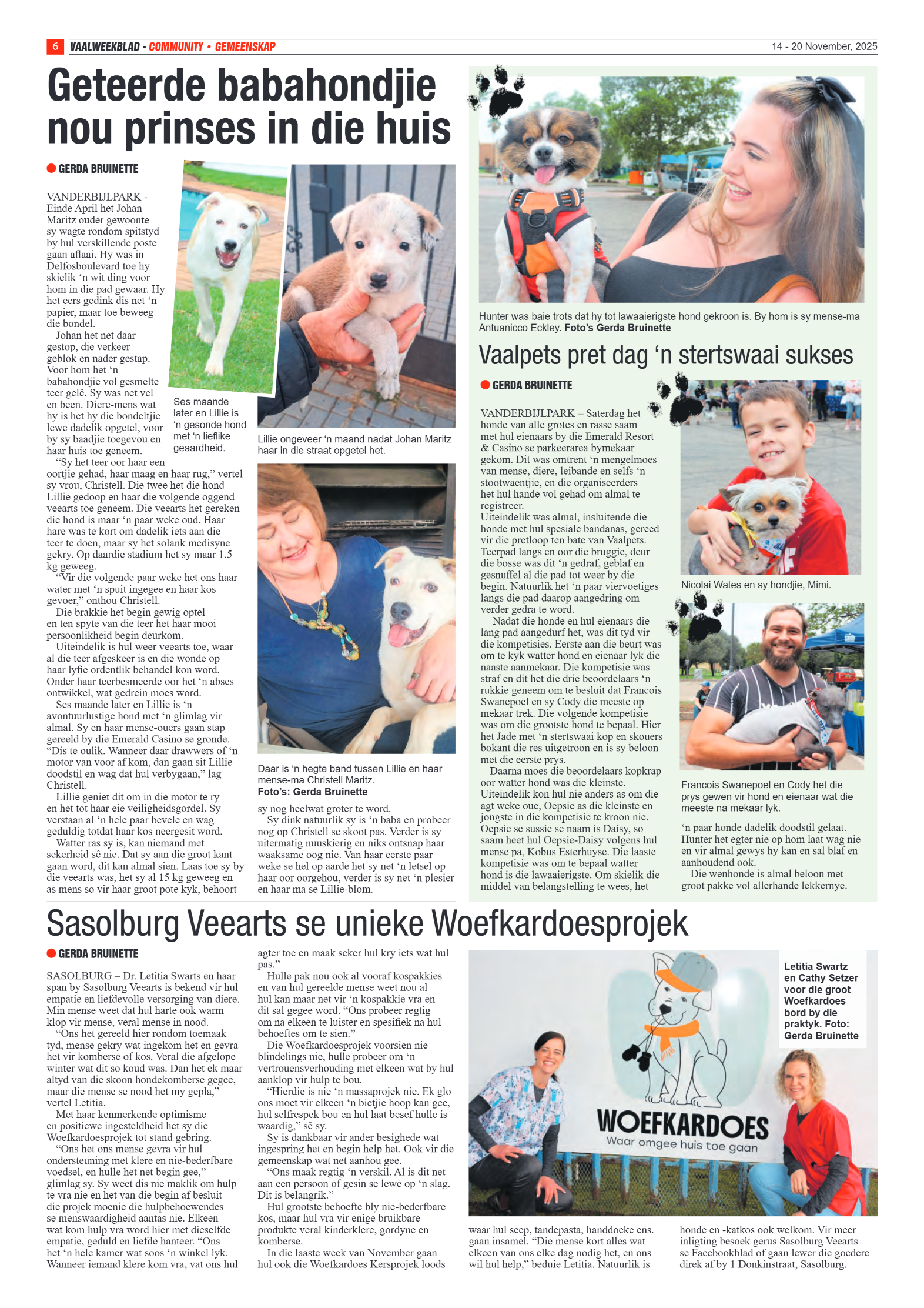 Vaalweekblad 14 – 20 November, 2025 page 6