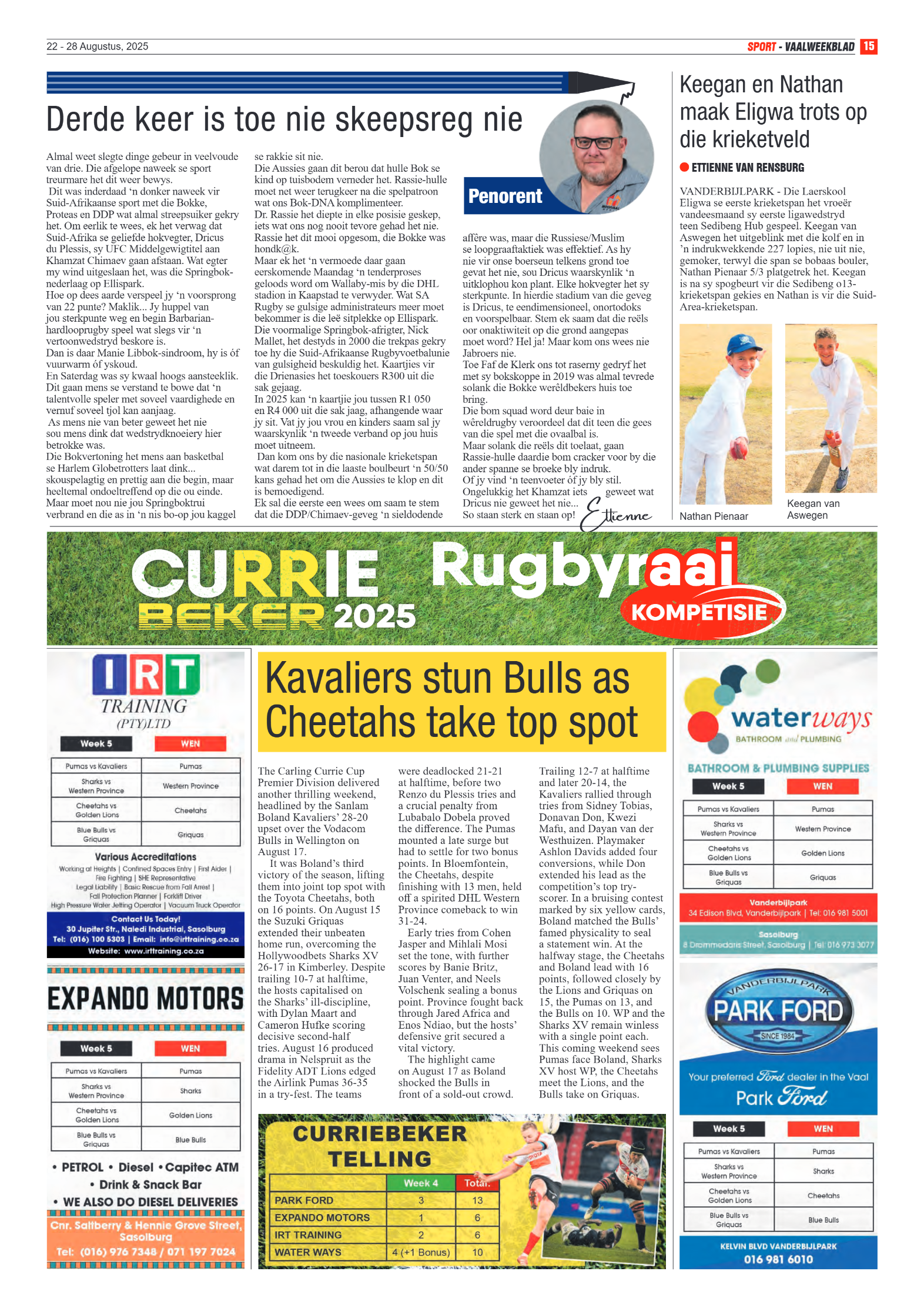 Vaalweekblad 22 – 28 Augustus, 2025 page 15