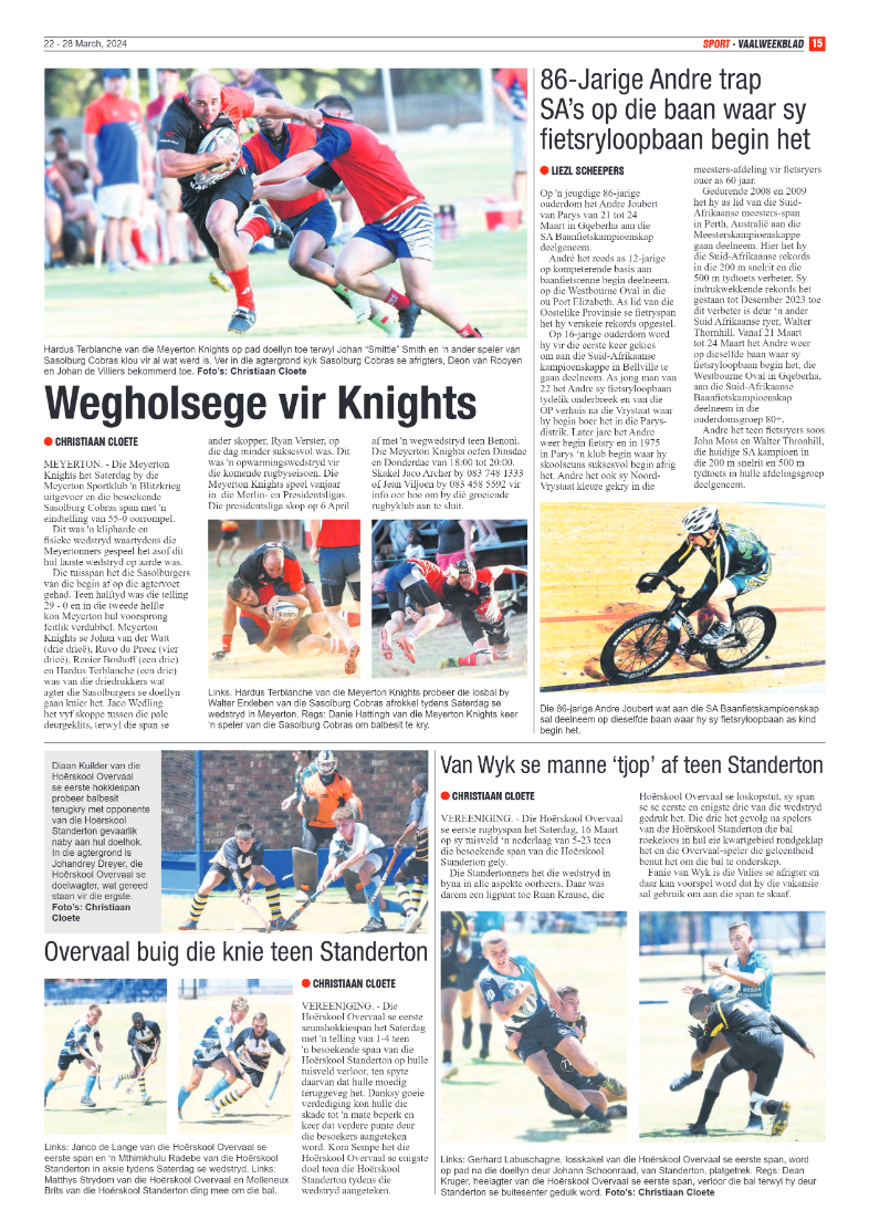 Vaalweekblad 22 – 28 March, 2024 page 15