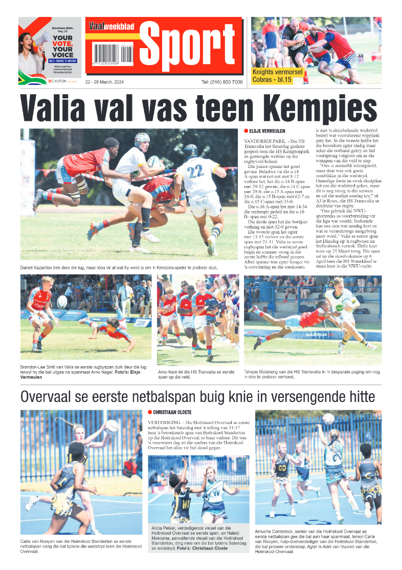 Vaalweekblad 22 – 28 March, 2024 page 16