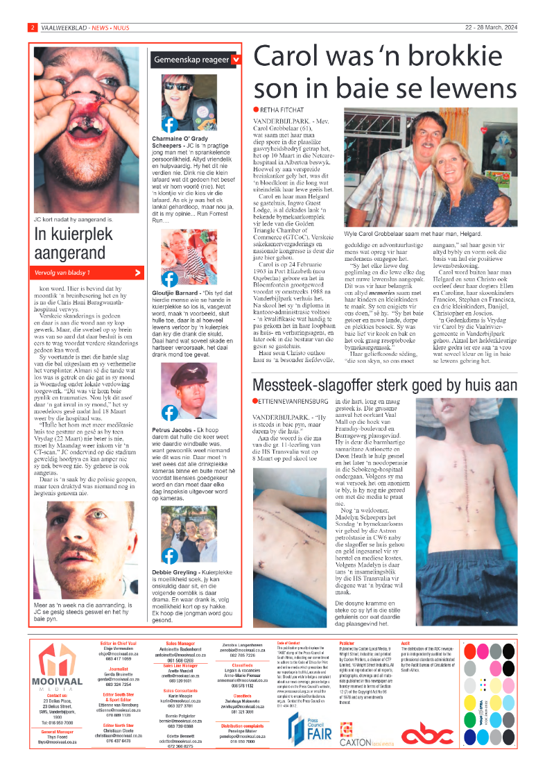 Vaalweekblad 22 – 28 March, 2024 page 2