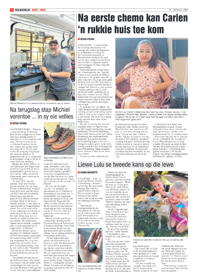 Vaalweekblad 22 – 28 March, 2024 page 4