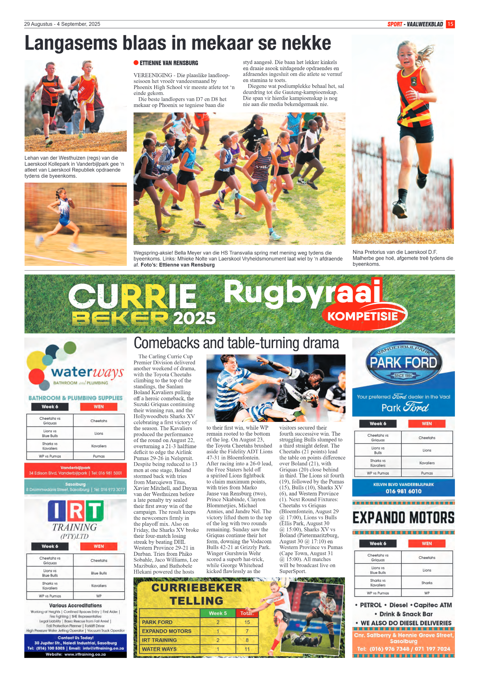 Vaalweekblad 29 Augustus – 4 September, 2025 page 15