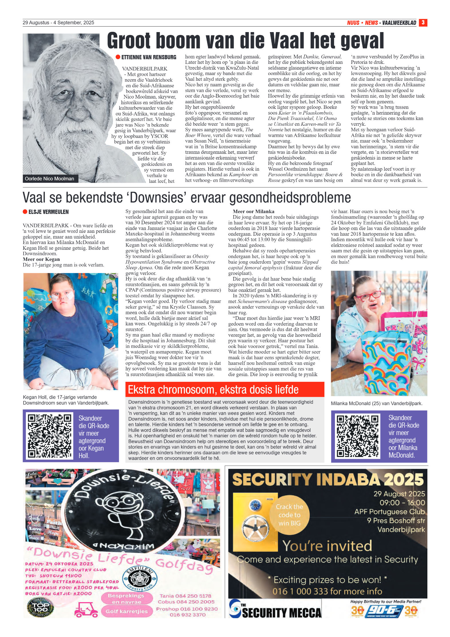 Vaalweekblad 29 Augustus – 4 September, 2025 page 3