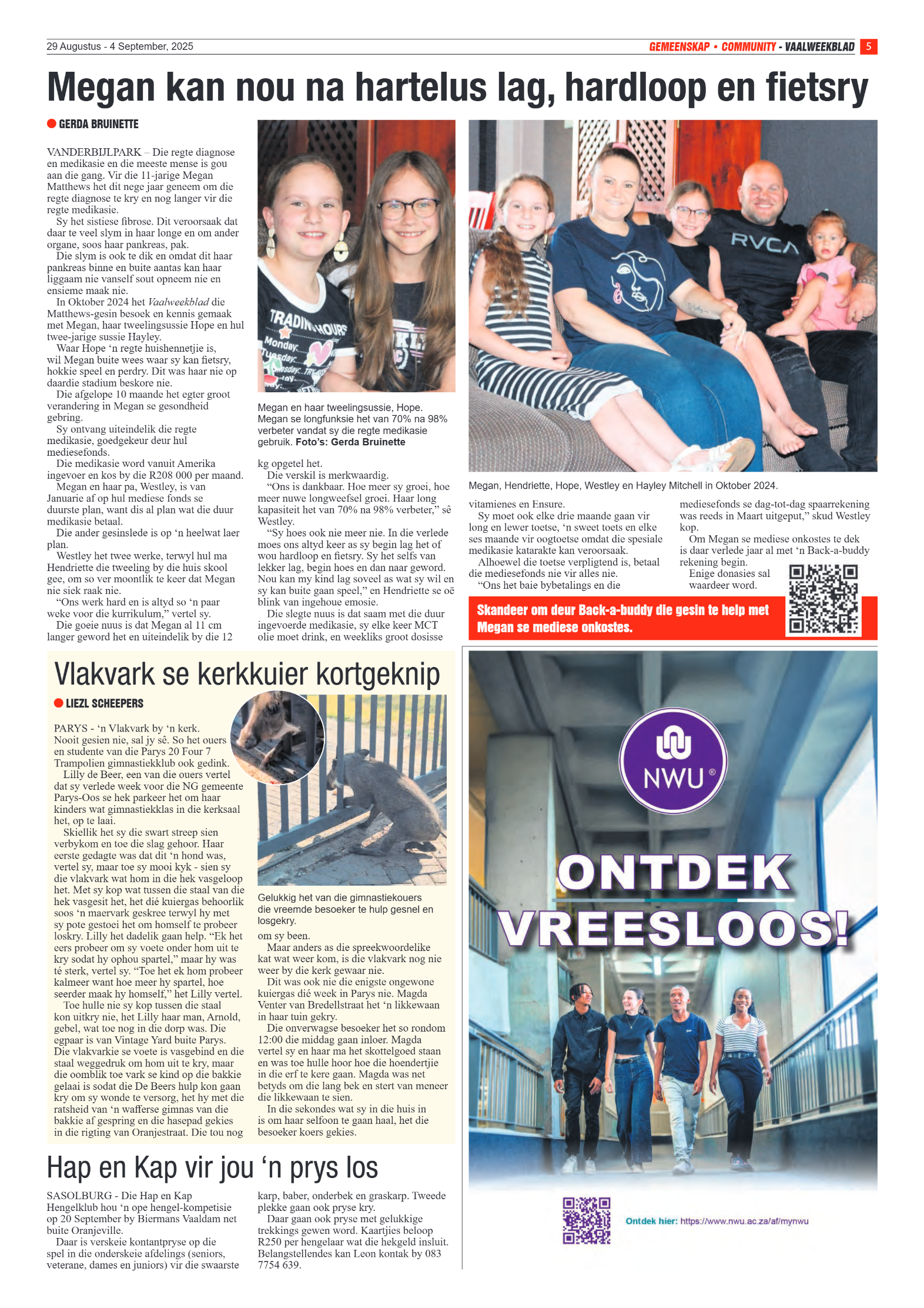 Vaalweekblad 29 Augustus – 4 September, 2025 page 5