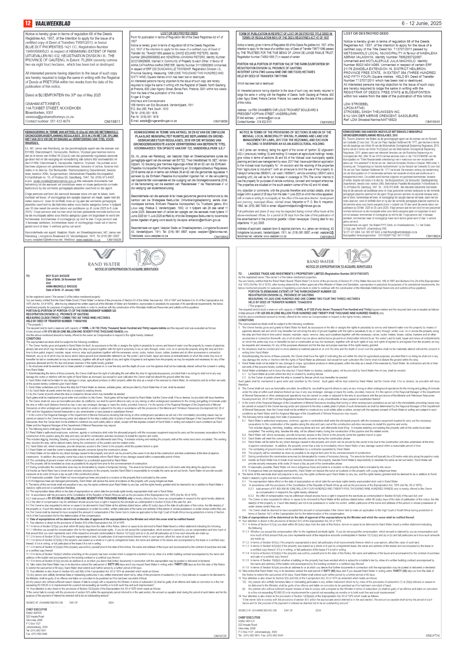 Vaalweekblad 6 – 12 Junie, 2025 page 12